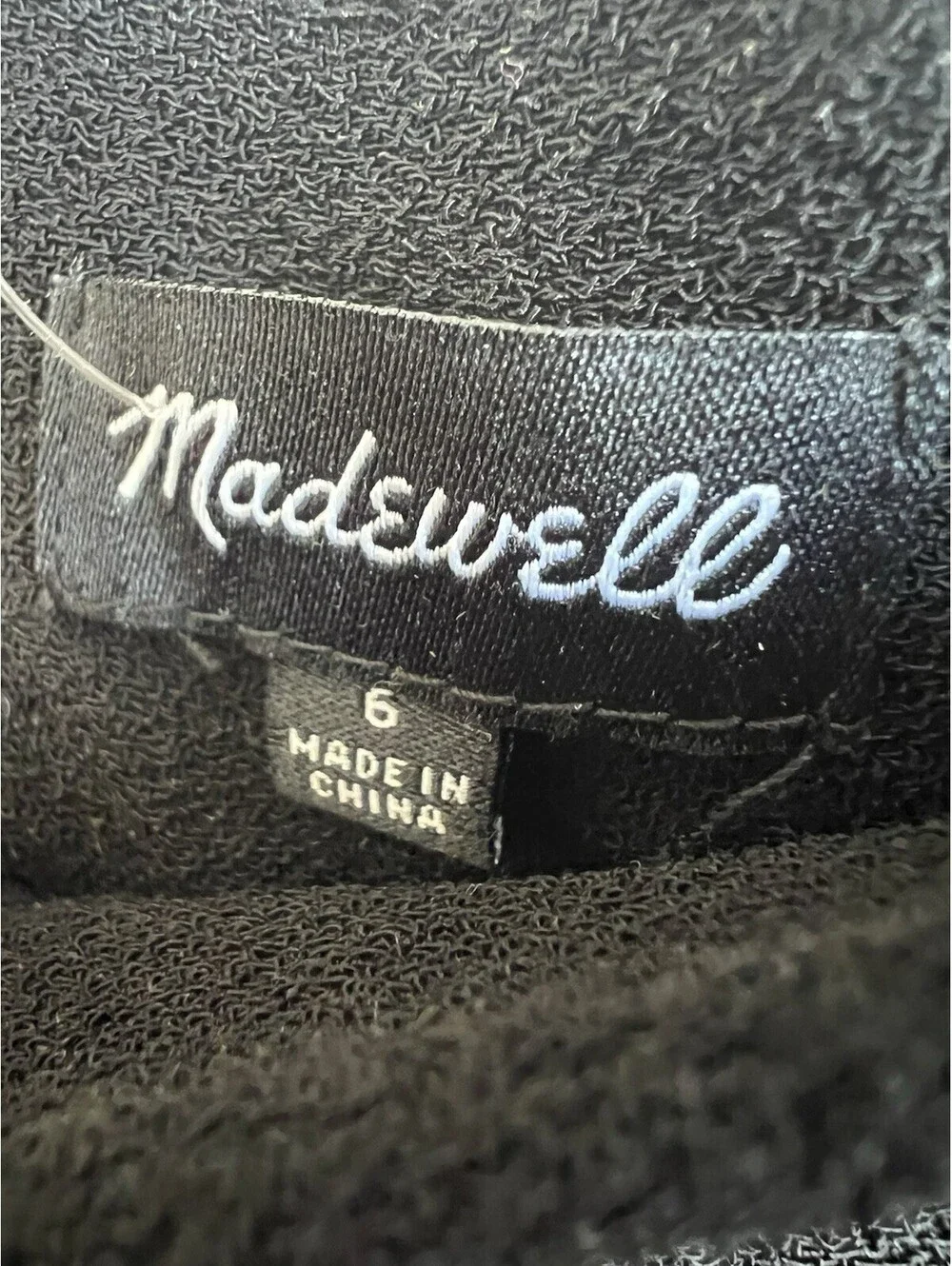 Madewell Womens Black Crepe Cropped Wide Leg Pants Size 6 30/24”